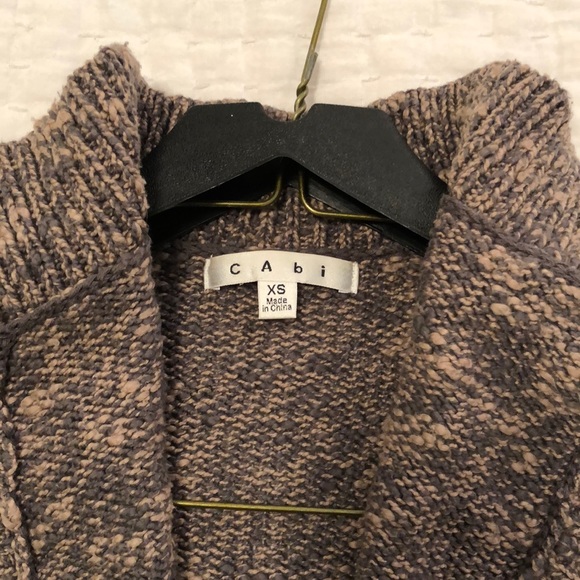 CAbi Gray & Khaki Swear by Sweater XS - Picture 6 of 8